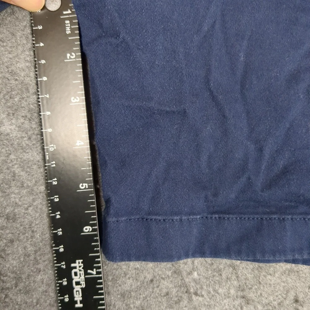 J Crew Mens Navy Chino Shorts 7 Inch Inseam Size 35‎ Flat Front Casual